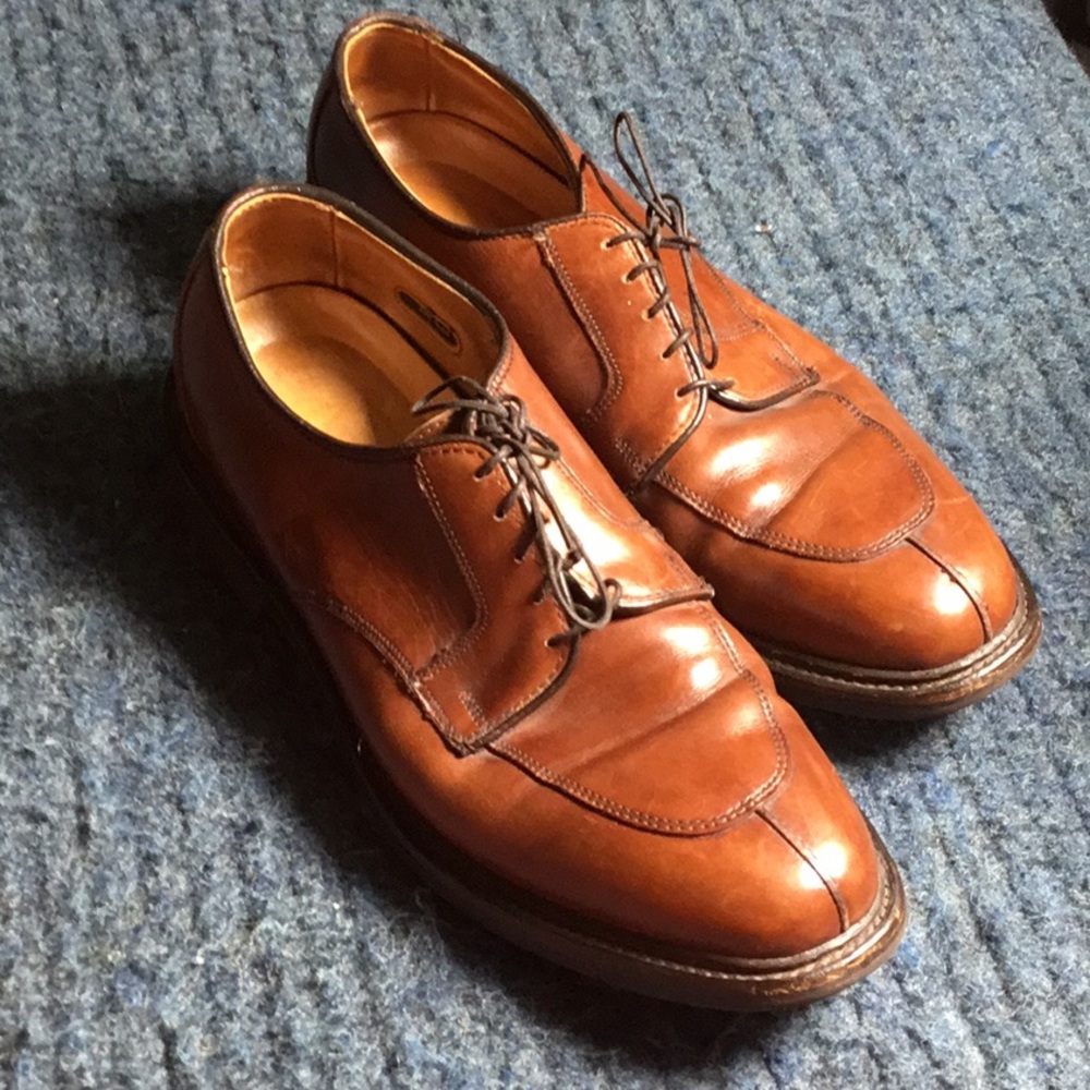 Allen Edmonds Brown Leather Oxford Dress Shoes Made in USA